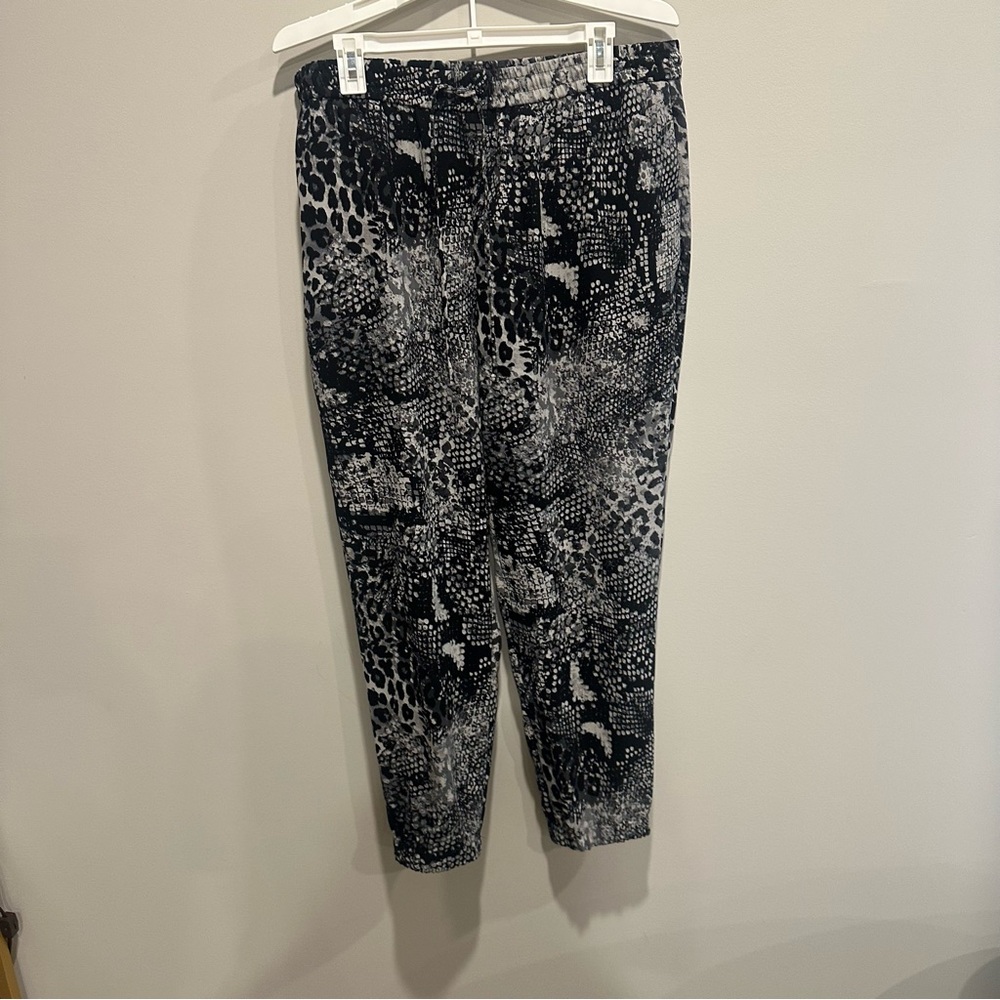Express Black and Gray Patterned Pants